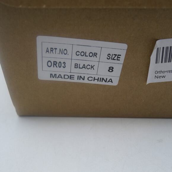 NEW Ortho+rest Men's 8 Shoes Pain Relief Running Sneakers Wide Toe Box BLACK - Picture 9 of 10